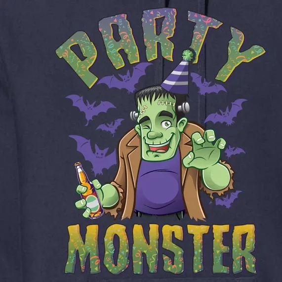 Funny Halloween Party Monster Frankenstein Premium Hoodie