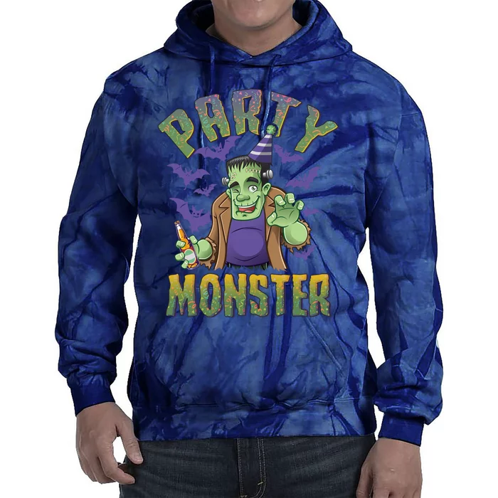 Funny Halloween Party Monster Frankenstein Tie Dye Hoodie