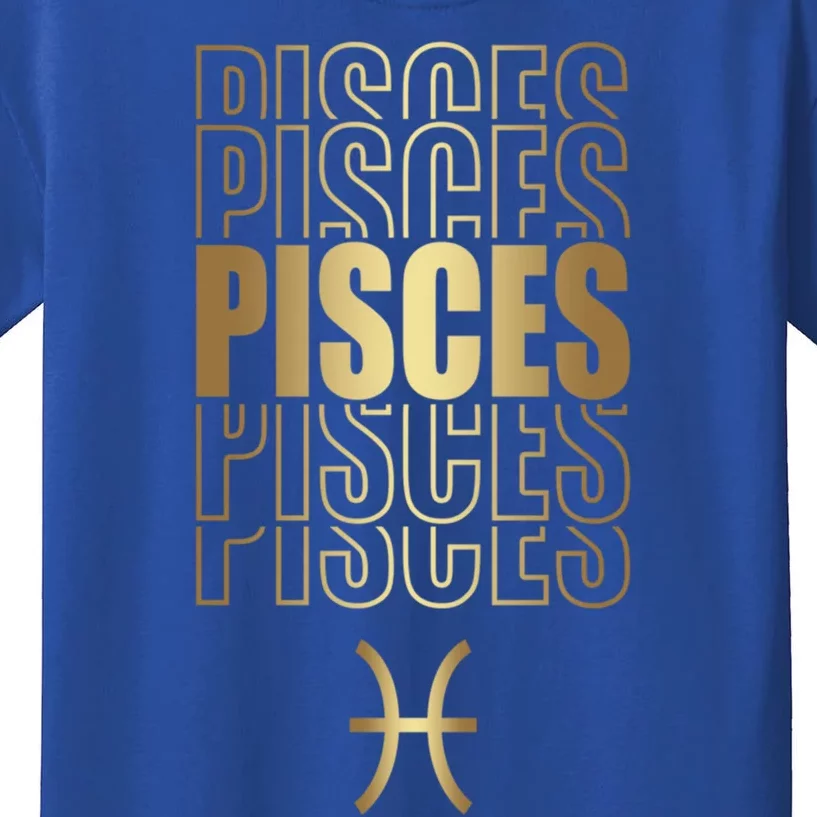 Funny Horoscope Pisces Af Astrology Sign Design Great Gift Kids T-Shirt