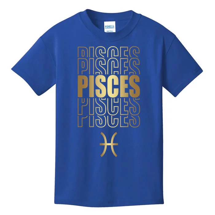 Funny Horoscope Pisces Af Astrology Sign Design Great Gift Kids T-Shirt