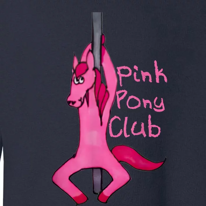 Funny Horse Pink Pony Club Toddler Sweatshirt