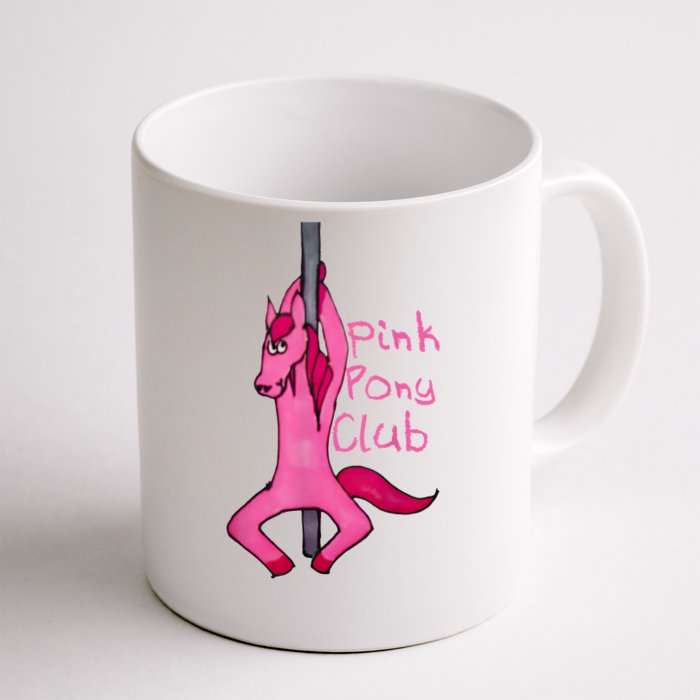 Funny Horse Pink Pony Club Front & Back Coffee Mug