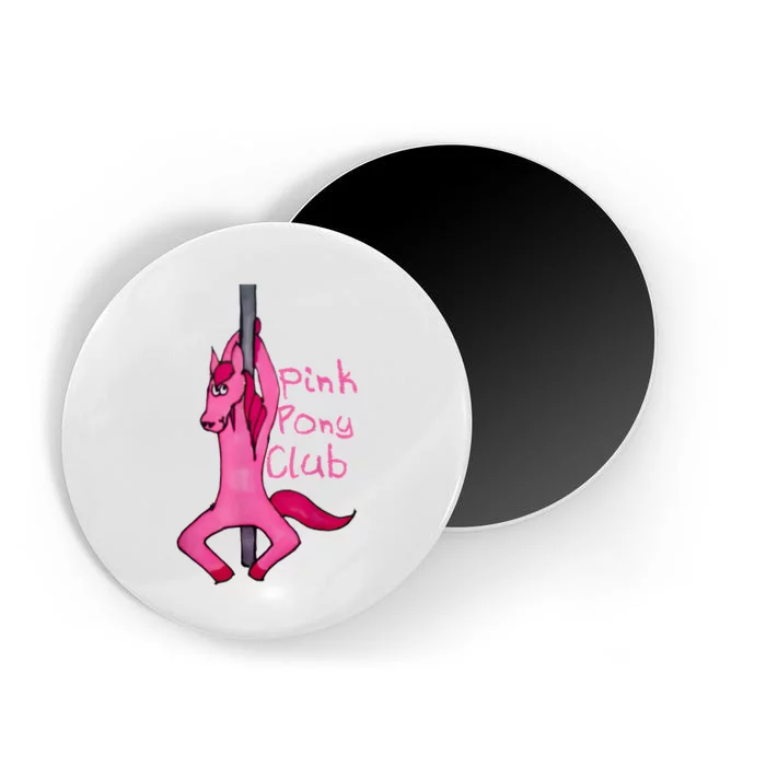 Funny Horse Pink Pony Club Magnet