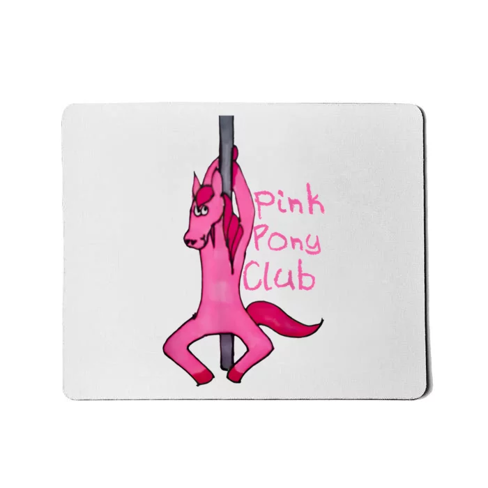 Funny Horse Pink Pony Club Mousepad