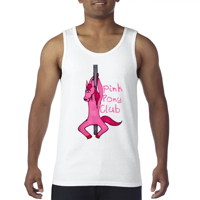 Funny Horse Pink Pony Club Tank Top