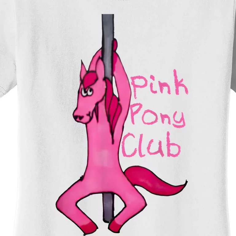 Funny Horse Pink Pony Club Women's T-Shirt