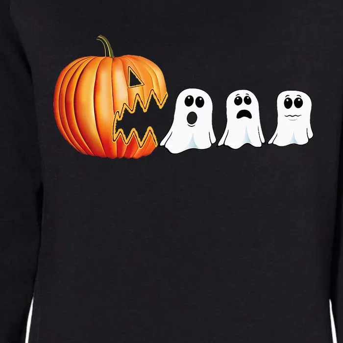 Funny Halloween Pumpkin Ghosts Jack O Lantern Womens California Wash Sweatshirt