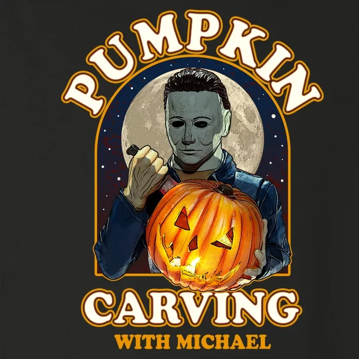 Funny Halloween Pumpkin Carving With Michael Toddler Long Sleeve Shirt