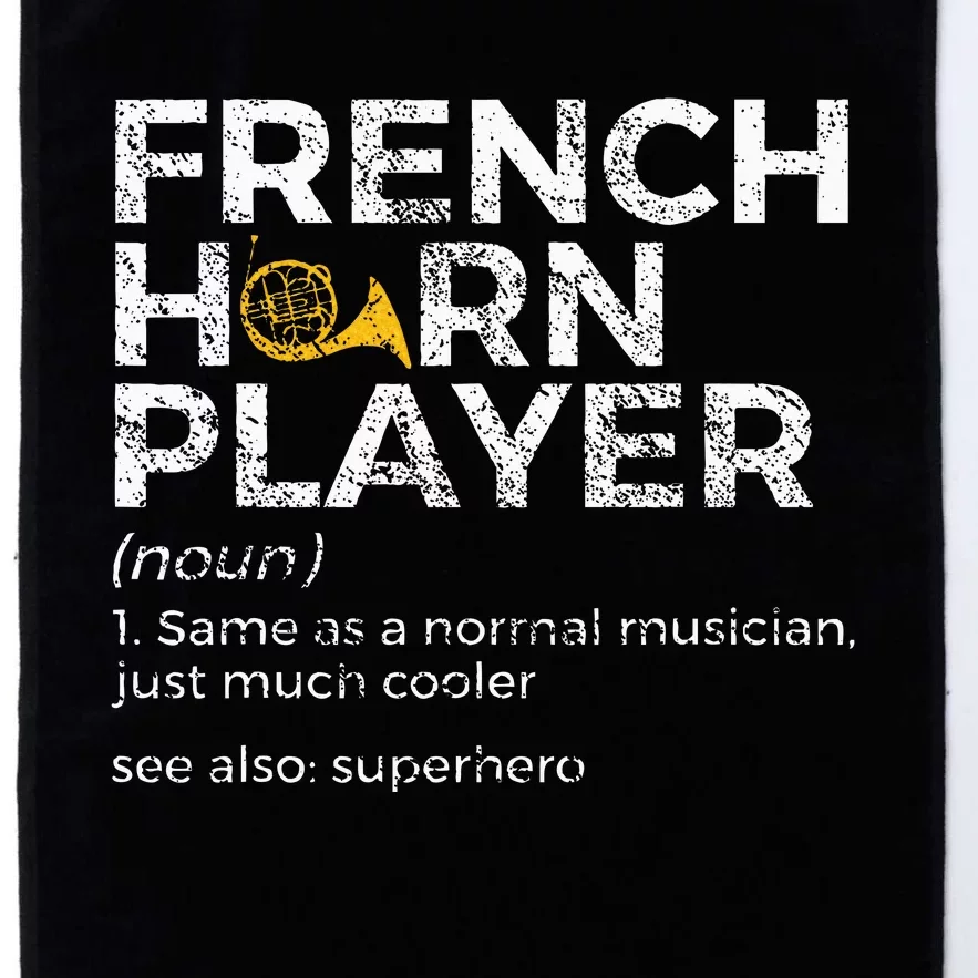 French Horn Player Definition Funny French Horn Platinum Collection Golf Towel