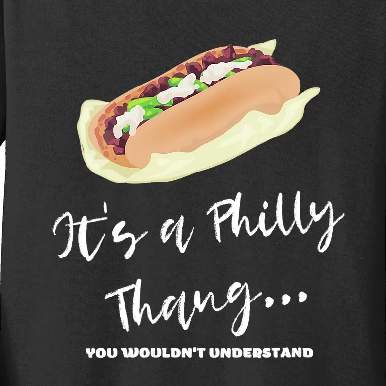 Funny Hoagie, Philadelphia Citizen, Its A Philly Thing Kids Long Sleeve Shirt