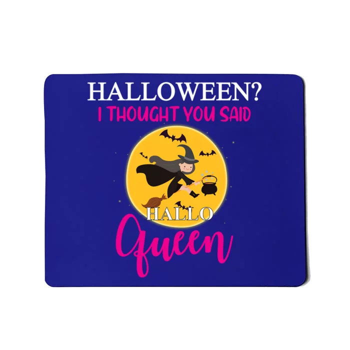 Funny Halloween Queen Flying Witch Funny Gift Mousepad