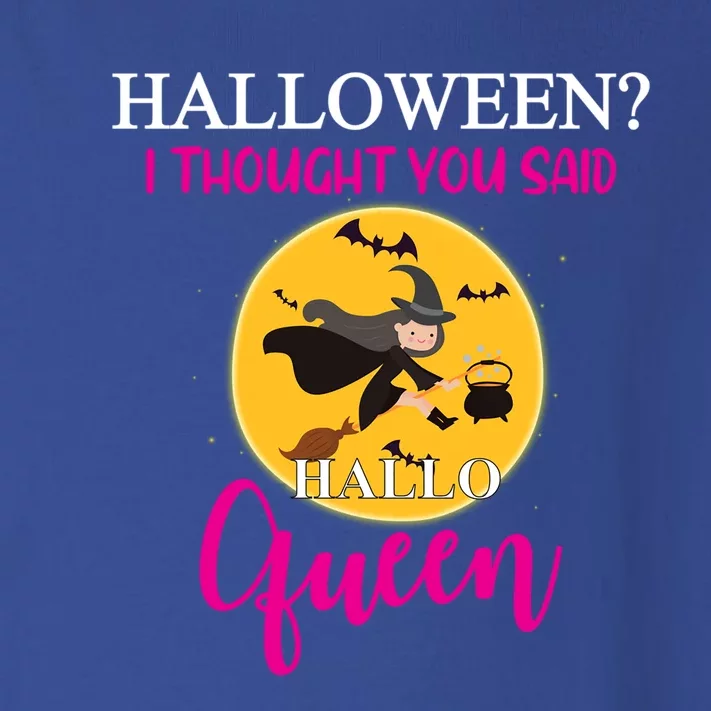 Funny Halloween Queen Flying Witch Funny Gift Toddler Long Sleeve Shirt