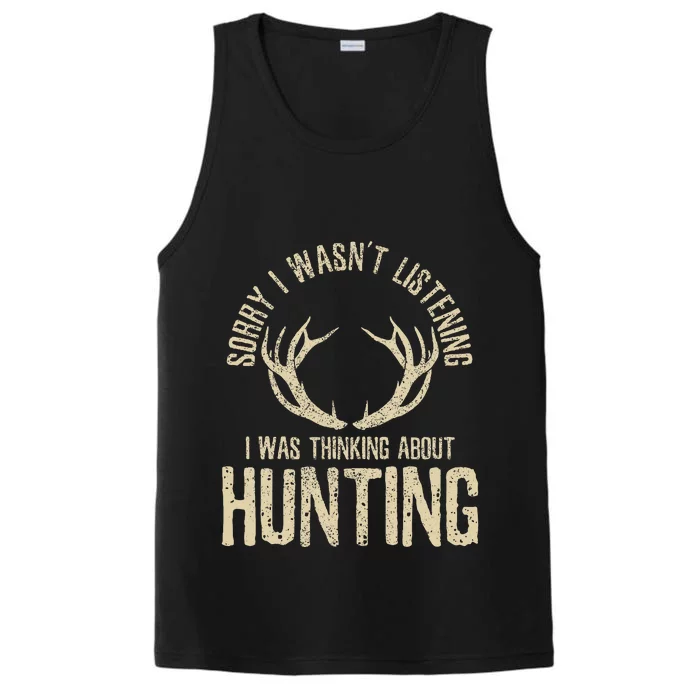 Funny Hunting Quote Saying Deer Venison Elk Hunter Gift Performance Tank