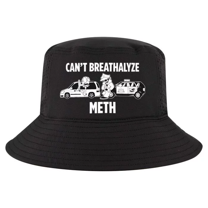 Funny Humor Quote Saying Can’T Breathalyze Meth Cool Comfort Performance Bucket Hat