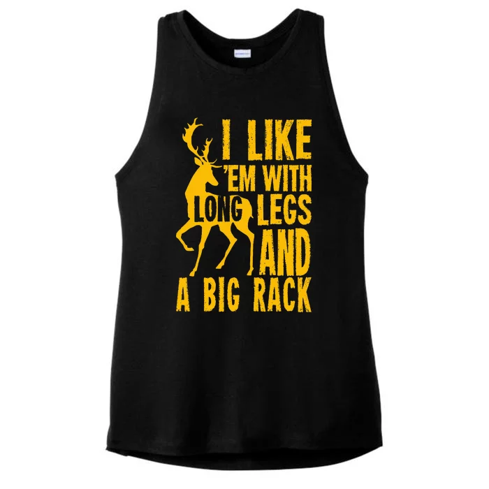 Funny Hunting Quote Saying Deer Venison Elk Hunter Gift Ladies Tri-Blend Wicking Tank