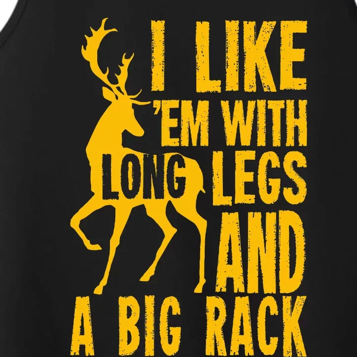 Funny Hunting Quote Saying Deer Venison Elk Hunter Gift Performance Tank