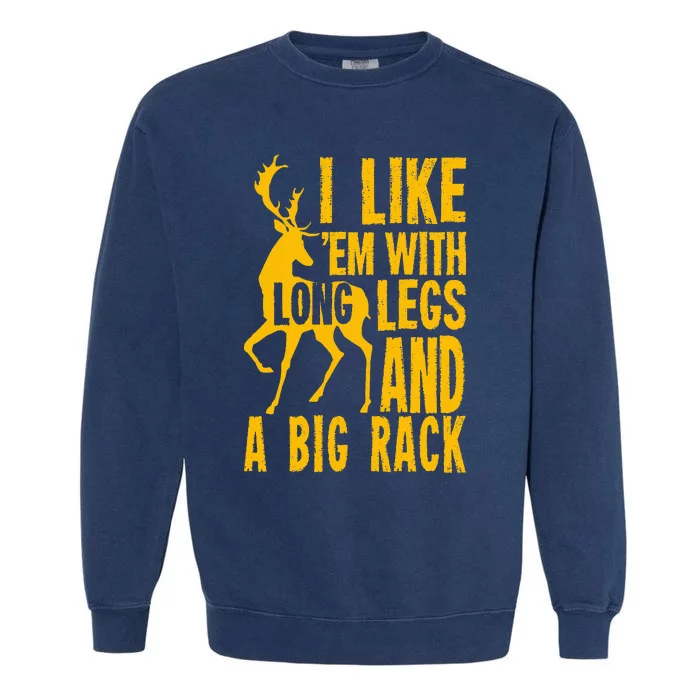 Funny Hunting Quote Saying Deer Venison Elk Hunter Gift Garment-Dyed Sweatshirt