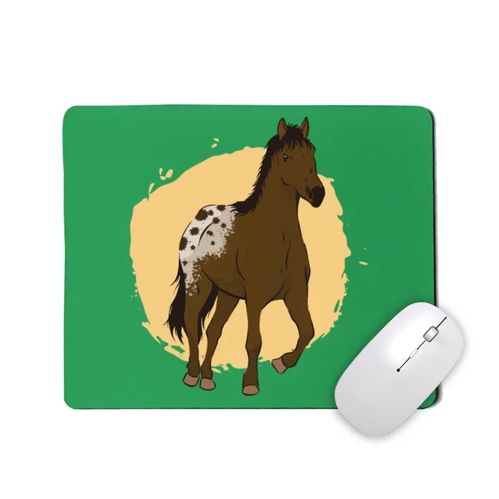 Farm Horse Running Mousepad