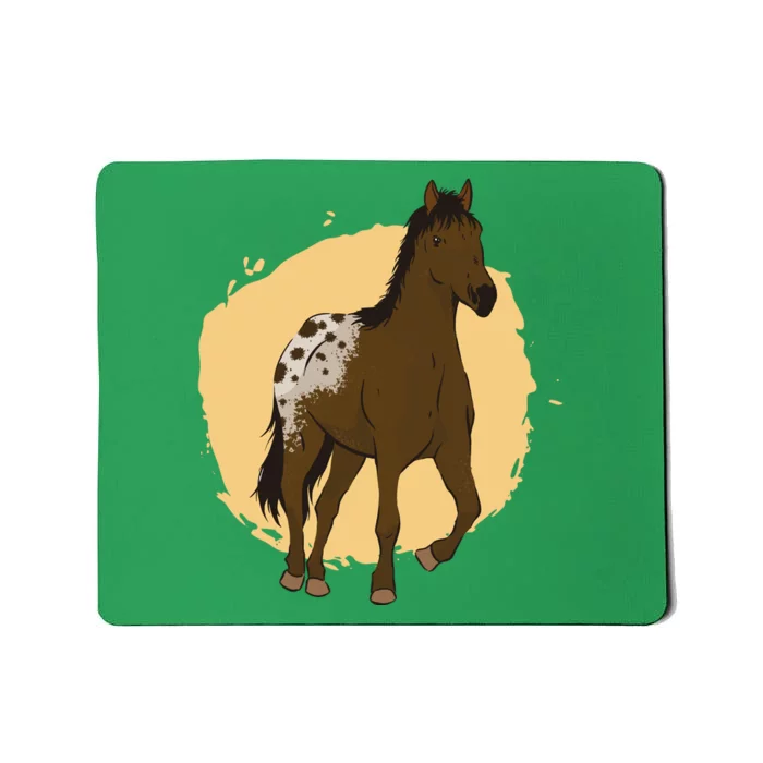 Farm Horse Running Mousepad