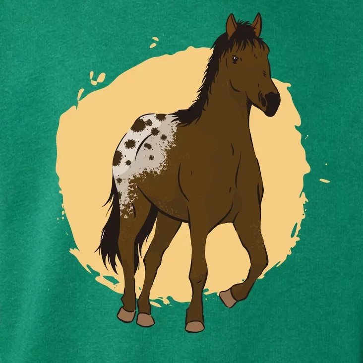 Farm Horse Running Toddler Hoodie