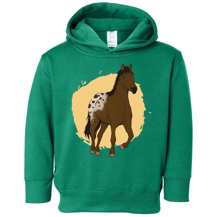 Farm Horse Running Toddler Hoodie