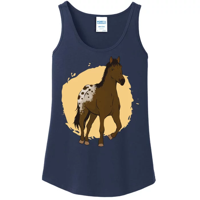 Farm Horse Running Ladies Essential Tank