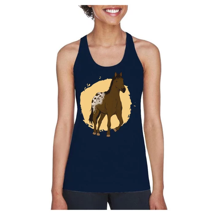 Farm Horse Running Women's Racerback Tank