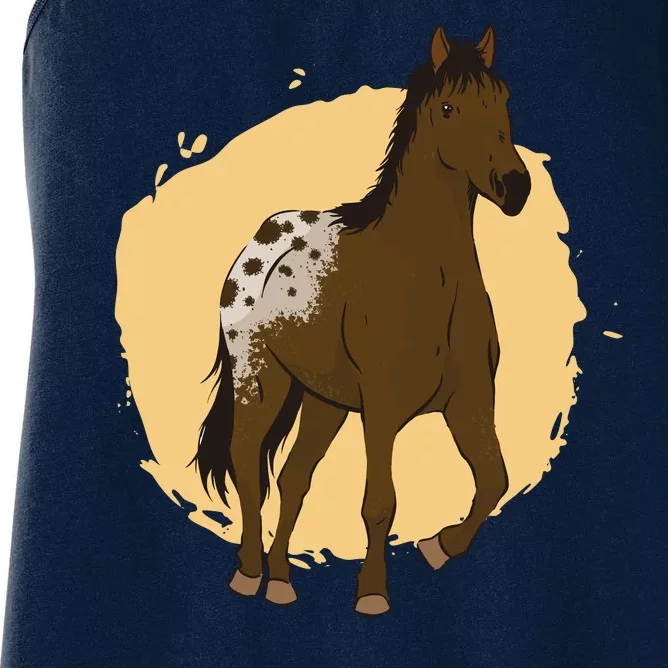 Farm Horse Running Women's Racerback Tank