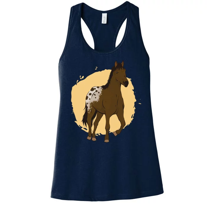 Farm Horse Running Women's Racerback Tank