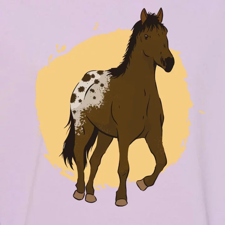 Farm Horse Running Garment-Dyed Sweatshirt