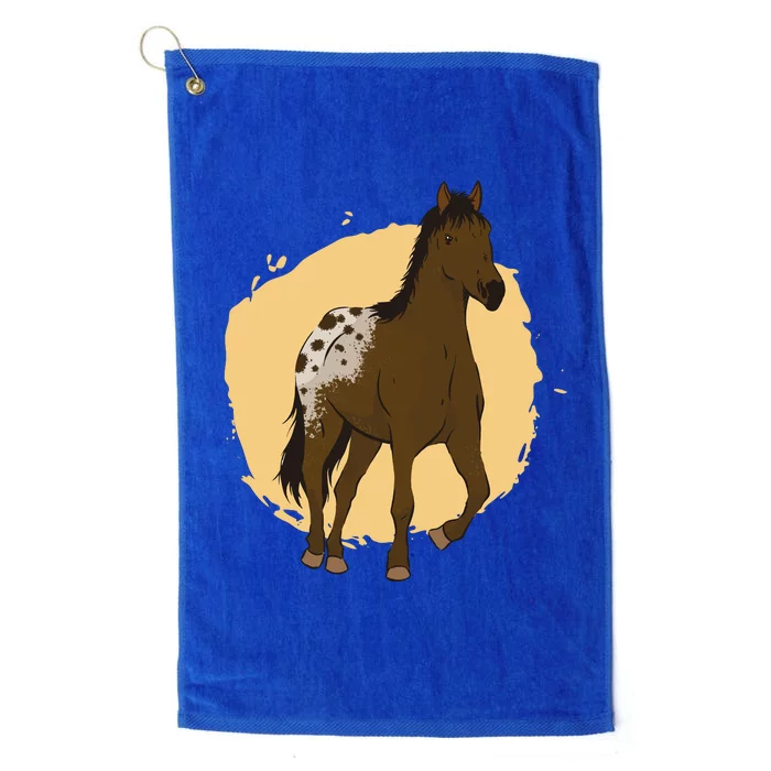 Farm Horse Running Platinum Collection Golf Towel