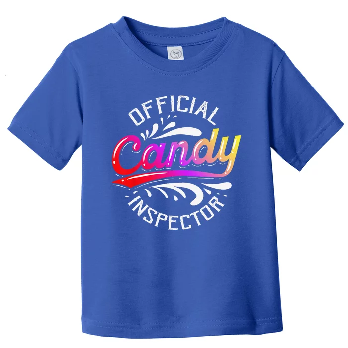 Funny Halloween Retro Vintage Candy Inspector Costume Toddler T-Shirt