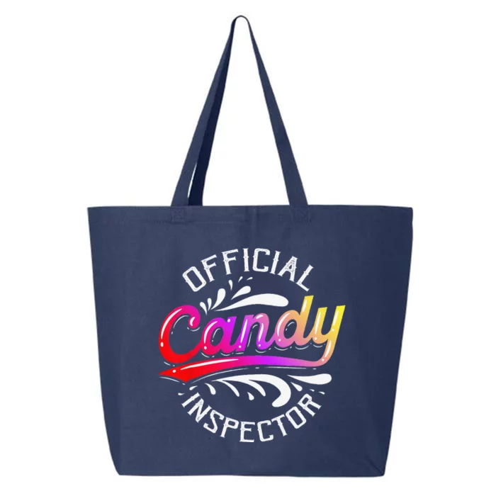 Funny Halloween Retro Vintage Candy Inspector Costume 25L Jumbo Tote