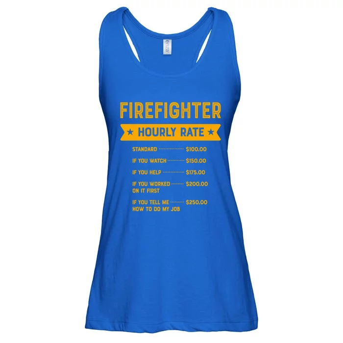 Firefighter Hourly Rate Labour Day Fire Workers Day Gift Ladies Essential Flowy Tank