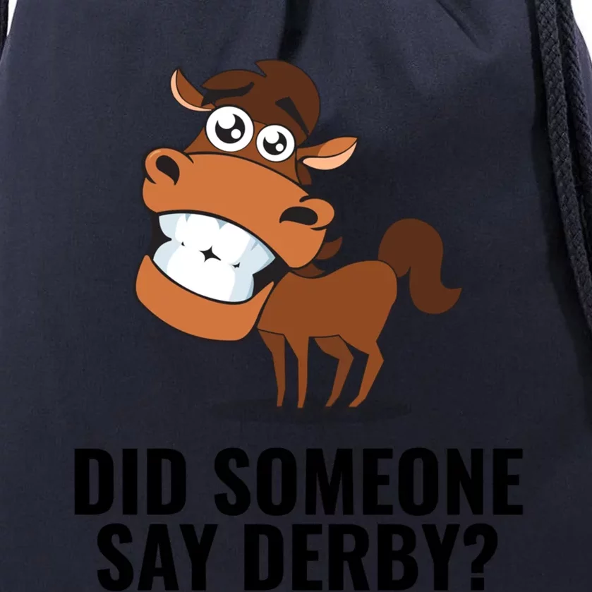 Funny Horse Racing Derby Party Gift Drawstring Bag