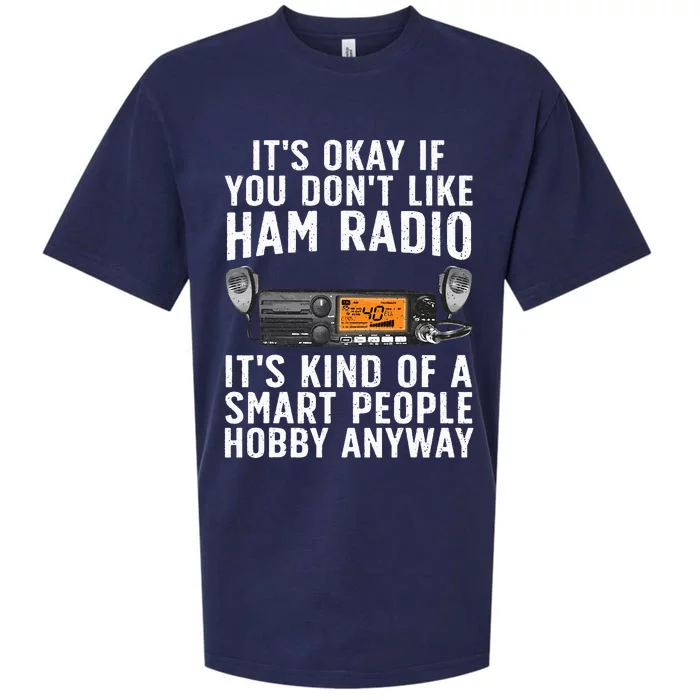 Funny Ham Radio Operator Art Sueded Cloud Jersey T-Shirt