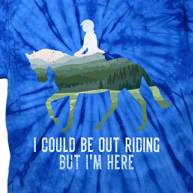 Funny Horseback Riding Gift Tie-Dye T-Shirt