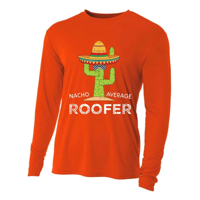 Fun Hilarious Roofing Joke Humor Funny Saying Roofer Cooling Performance Long Sleeve Crew