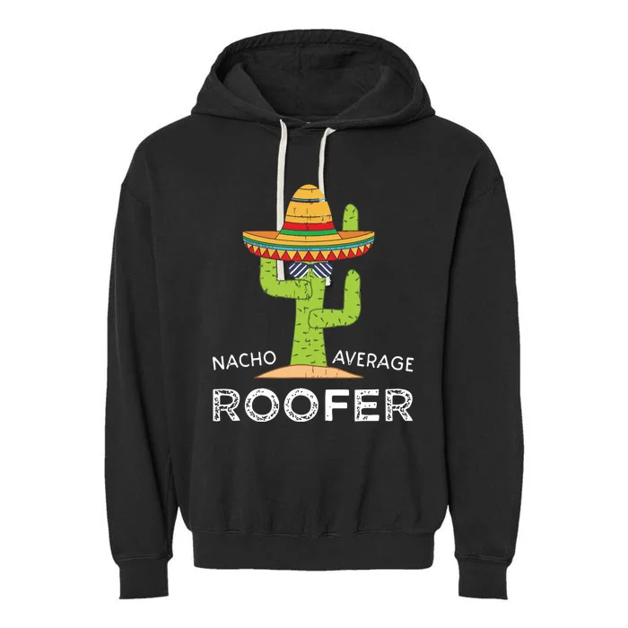 Fun Hilarious Roofing Joke Humor Funny Saying Roofer Garment-Dyed Fleece Hoodie