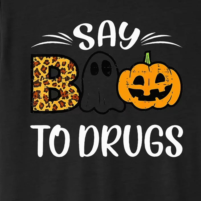 Funny Halloween Red Ribbon Week Awareness Say Boo To Drugs ChromaSoft Performance T-Shirt