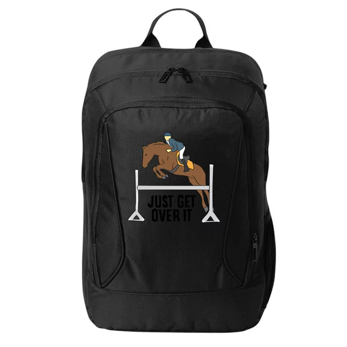 Funny Horse Rider Hunter Jumper Horse Equestrian Gift City Backpack