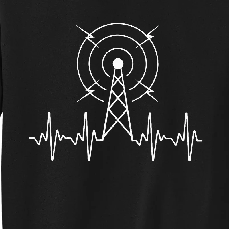 Funny Ham Radio Art For Ham Operator Amateur Radio Tall Sweatshirt