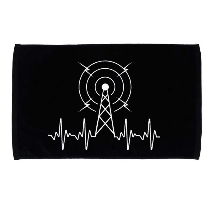 Funny Ham Radio Art For Ham Operator Amateur Radio Microfiber Hand Towel