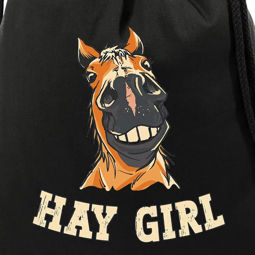 Funny Horseback Riding Equestrian Funny Horse Drawstring Bag