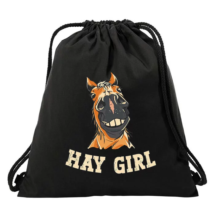 Funny Horseback Riding Equestrian Funny Horse Drawstring Bag