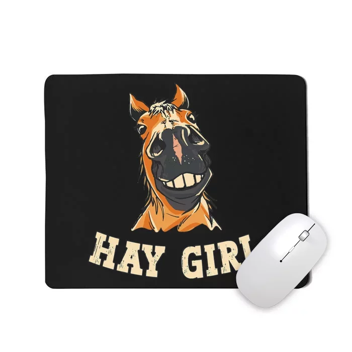 Funny Horseback Riding Equestrian Funny Horse Mousepad