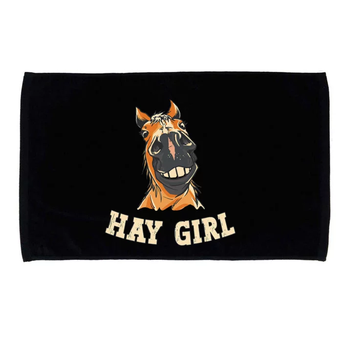 Funny Horseback Riding Equestrian Funny Horse Microfiber Hand Towel