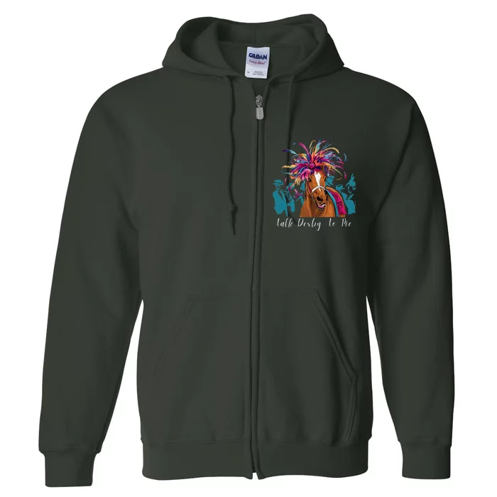 Funny Horse Racing On Derby Party 150th Ky Derby 2024 Full Zip Hoodie