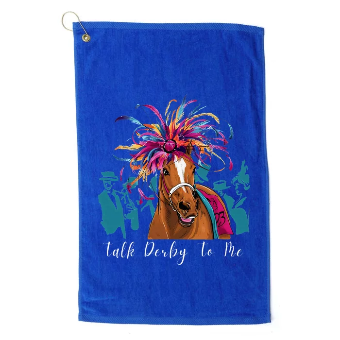 Funny Horse Racing On Derby Party 150th Ky Derby 2024 Platinum Collection Golf Towel