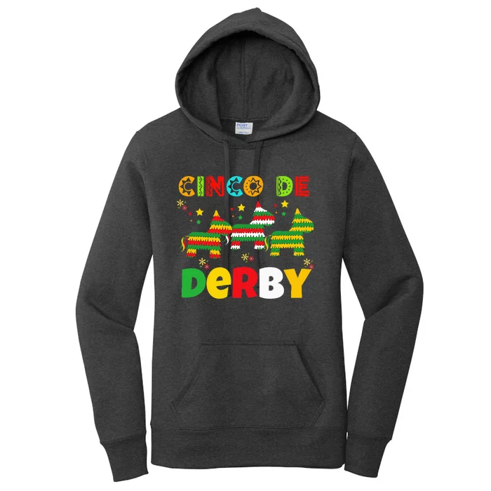 Funny Horse Racing Cinco De Derby Ky Derby De Mayo Women's Pullover Hoodie